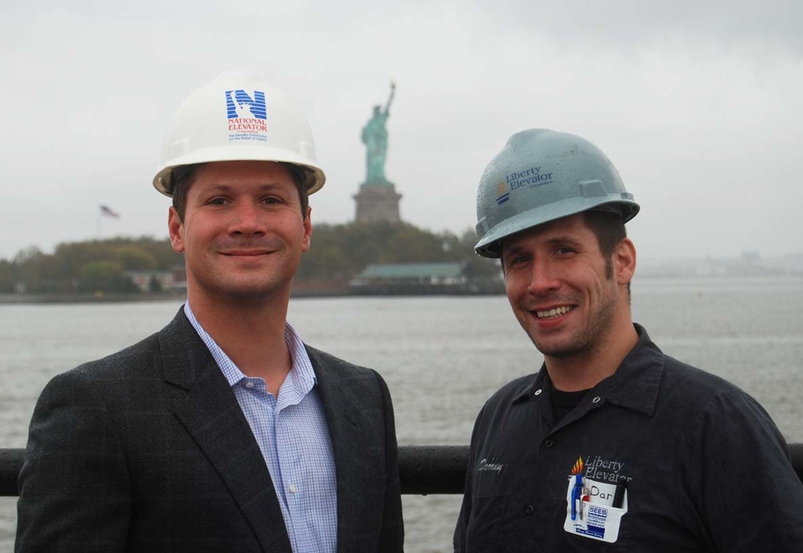 Doug & Darren Muttart at the Statue of Liberty